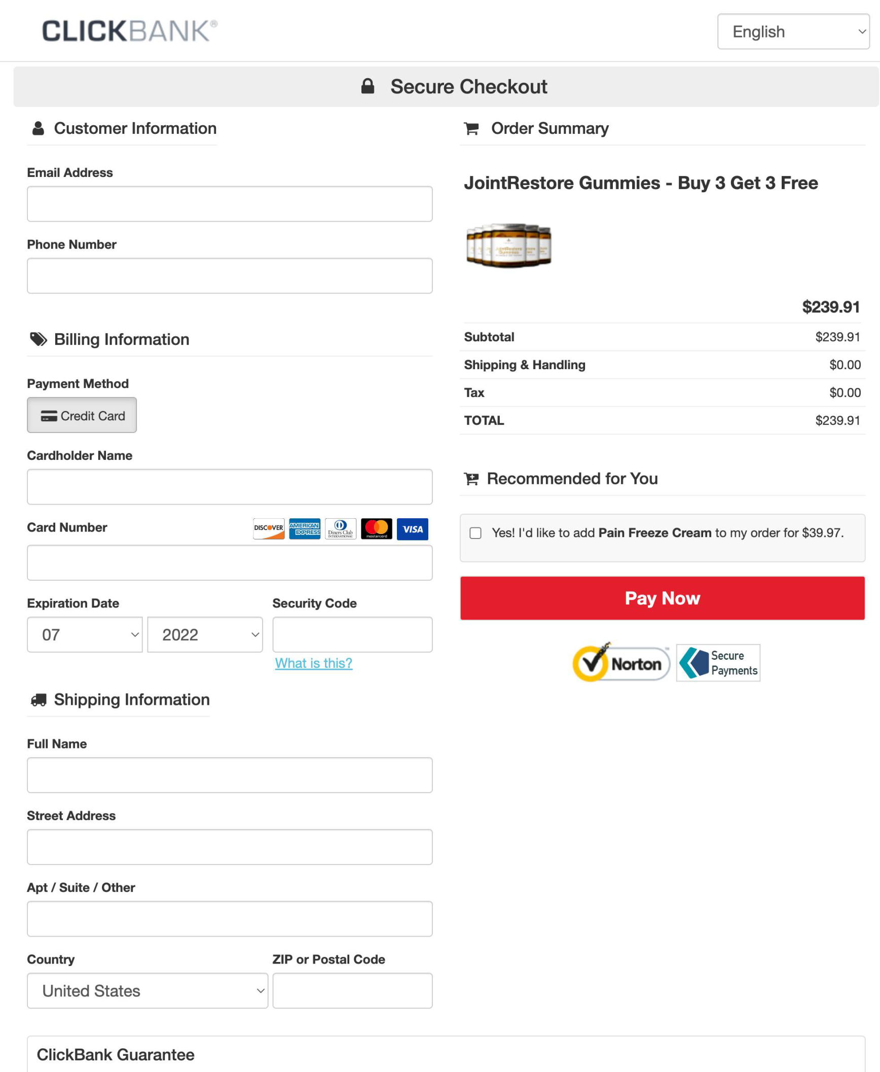 JointRestoreGummies Secure page order